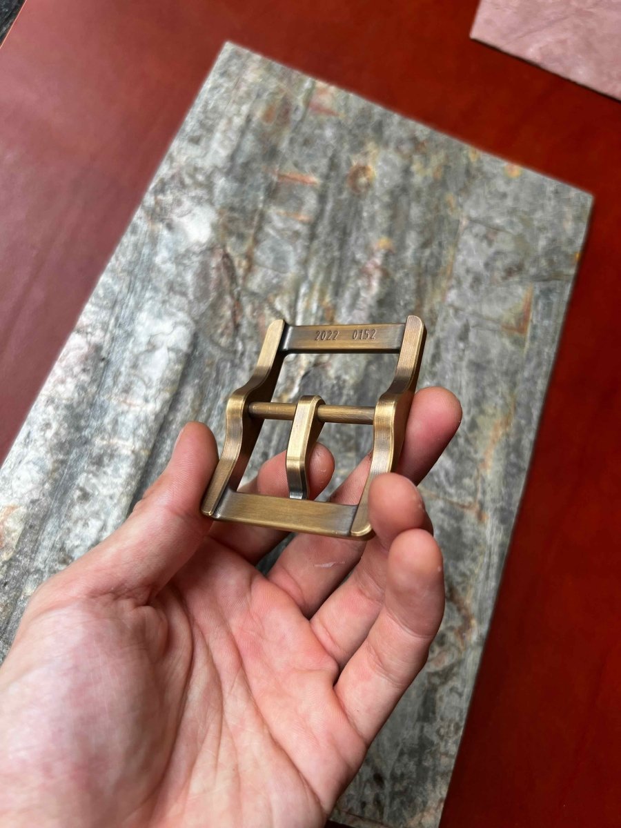 Brass Belt Buckle - Type B - JunLinLeather