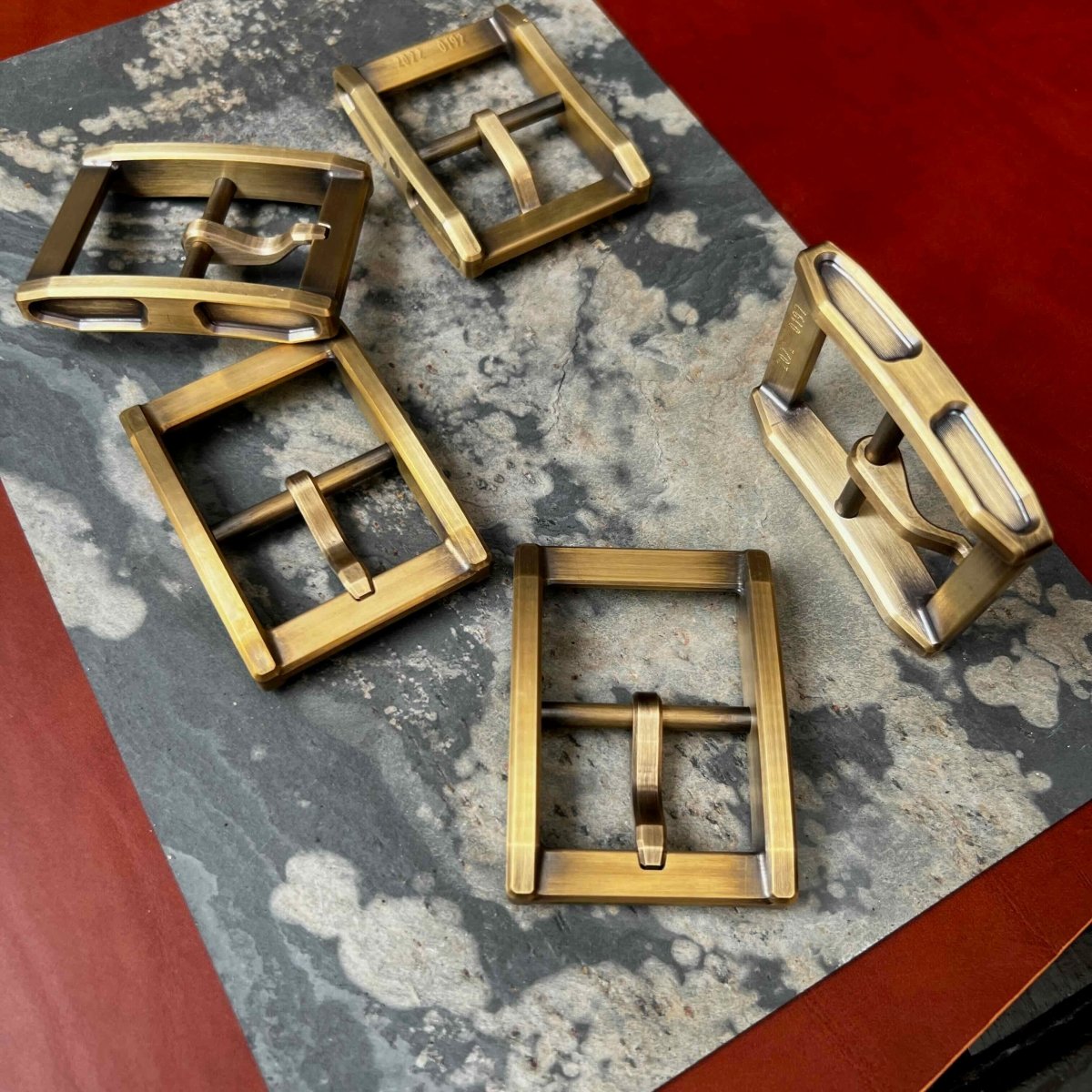Brass Belt Buckle - Type C - JunLinLeather