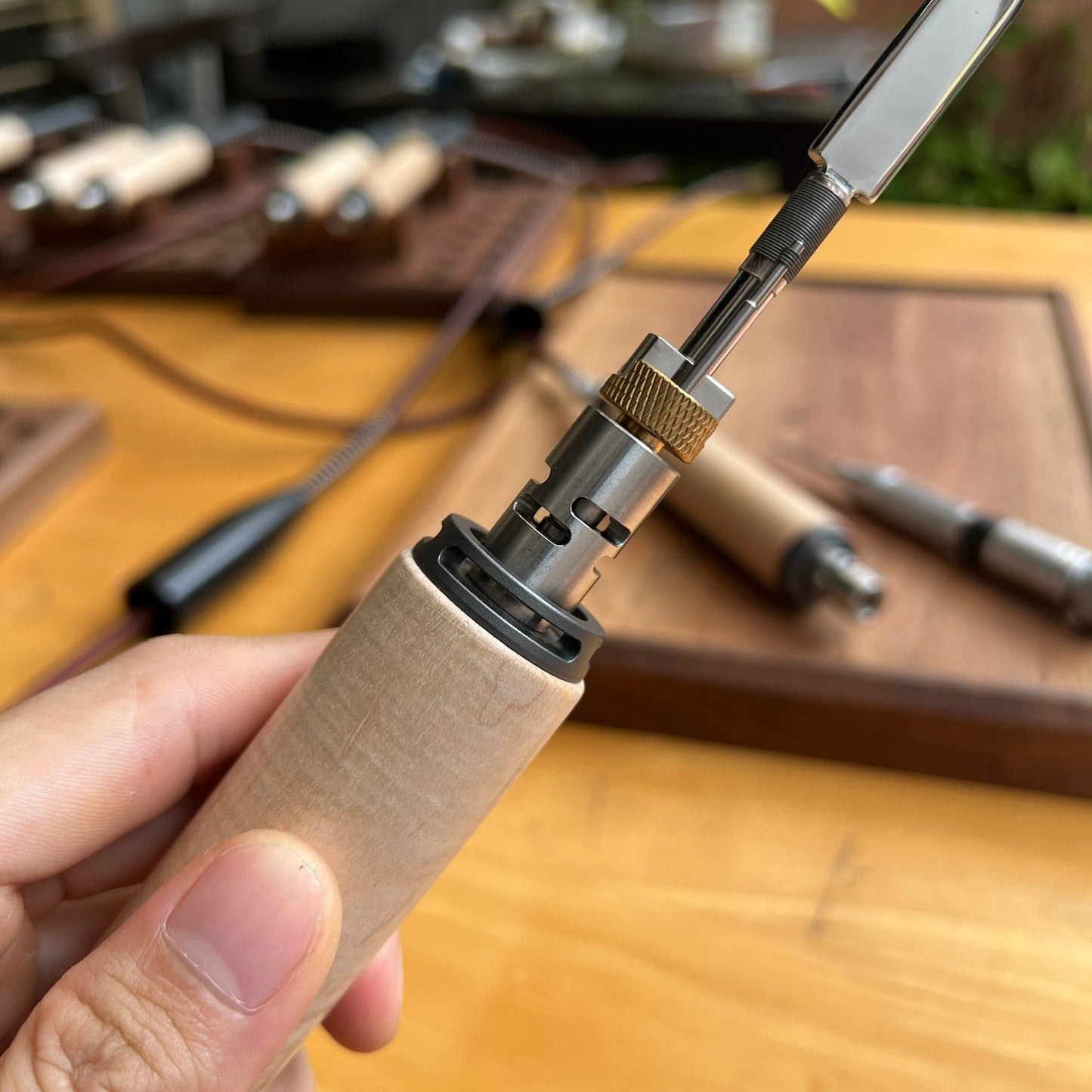 Electric Creaser Handle - Orion - JunLinLeather