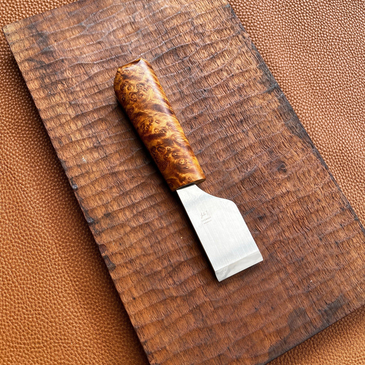 Journey Skiver - Amboyna Burl (36mm) - JunLinLeather