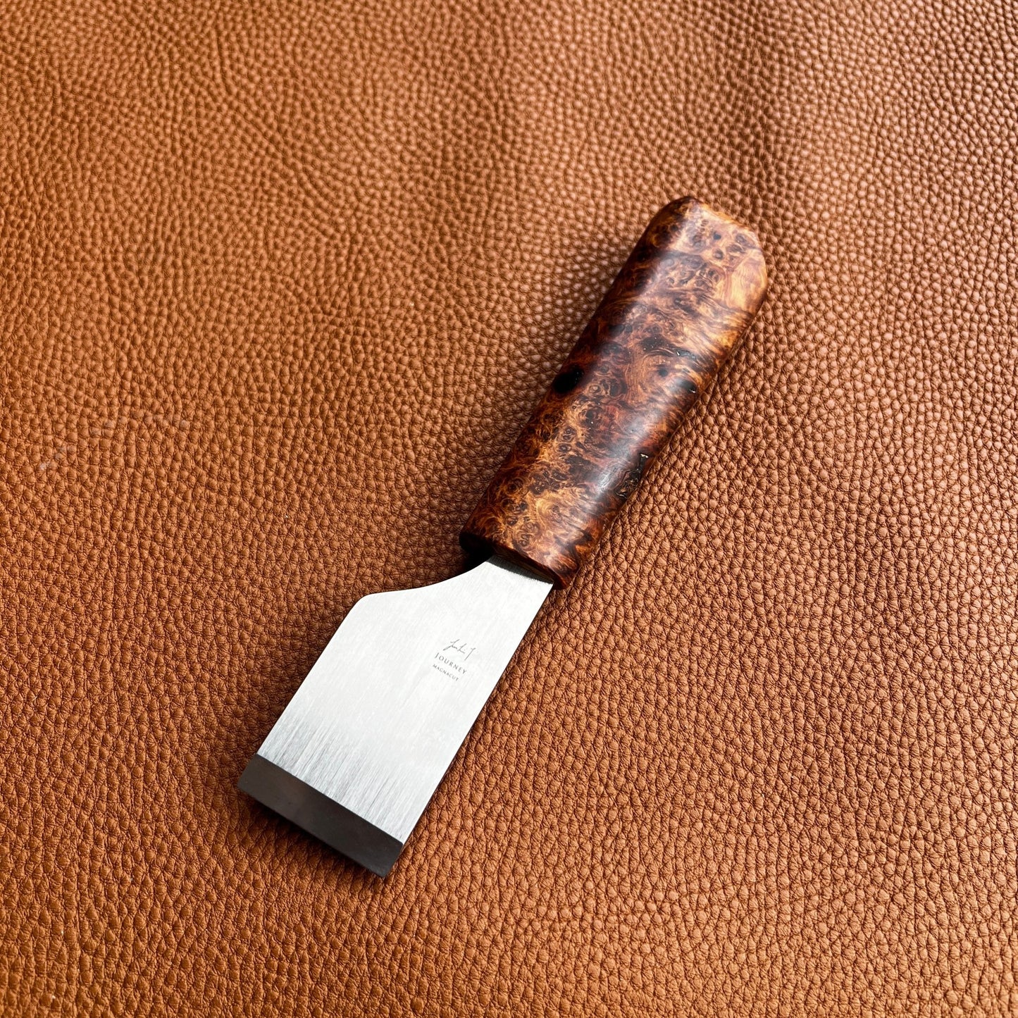 Journey Skiver - Amboyna Burl (36mm) - JunLinLeather
