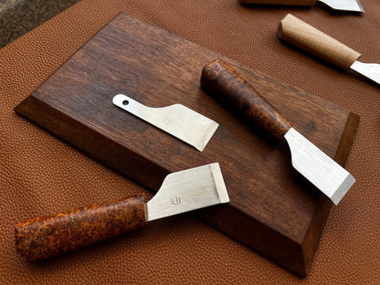 Journey Skiver - Amboyna Burl (36mm) - JunLinLeather